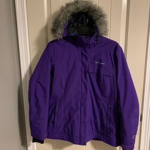 Columbia Omni heat faux fur hooded ski jacket